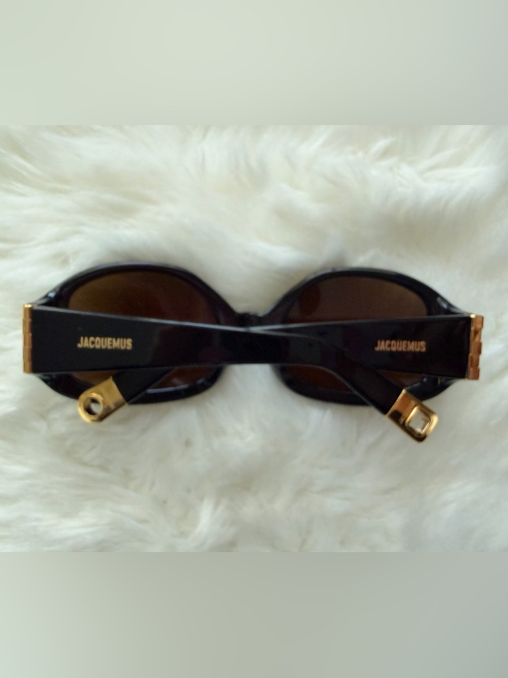 New! Jacquemus Black Frame Sunglasses with Brown Lenses - Picture 4 of 12